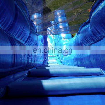 Riptide Double Lane Slip n Slide Tall Inflatable Waterslide Giant Commercial Blue Marble Water Slip and Slide photo-7