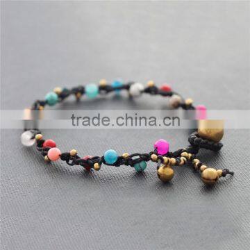 China colorful bead chain bracelets for women custom XE09-0229