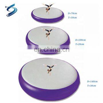 NEW Air Tight Inflatable Gymnastics Round Air Spot Mat Yoga Fitness Airspot Air Track Tumbling For Sale