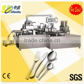 automatic paper pvc blister packing machine for cutlery