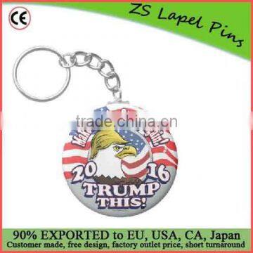 Free artwork design quality custom Trump This 2016 Eagle Basic Round Button Keychain