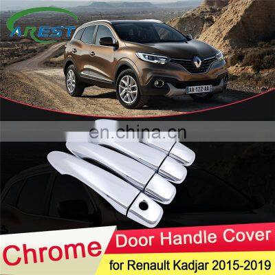 for Renault Kadjar 2015 2016 2017 2018 2019 Luxuriou Chrome Door Handle Cover Trim Catch Car Set Styling Stickers Accessories