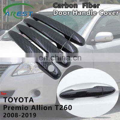 for Toyota Premio Allion T260 2008 2009 2010 2011 2012 2013 2014 2015 2016 2017 2018 Carbon Fiber Door Handle Cover Accessories