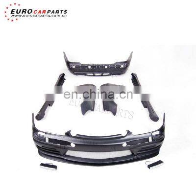 S class W220 2003 to 2006 year WD style body kit full set FRP material with front bumper side skirt rear bumper fender exhaust