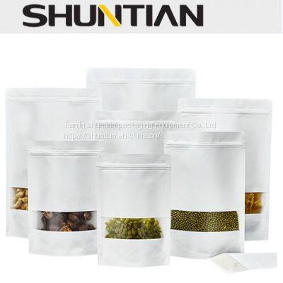 Kraft Stand up Pouches With Window Wholesale