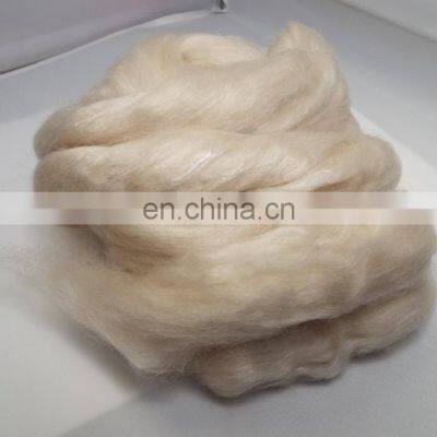 Pure Combed Dehaired Wool Fiber Raw Sheep Wool For Sale