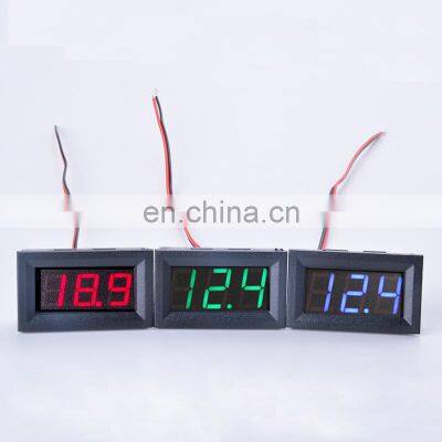 Digital Voltmeter DC 10A Red Blue Green LED Amp Panel Car Current Monitor Tester 4.5-30v Voltage Meter