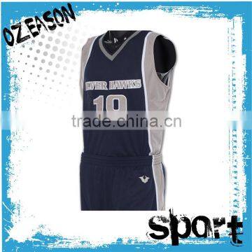 High quality Full sublimation sports mesh basketball team wear