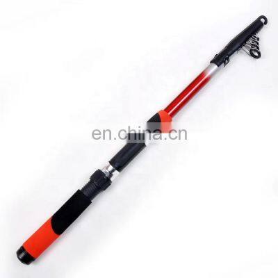 6 Section 210cm telescopic fiberglass fishing rod