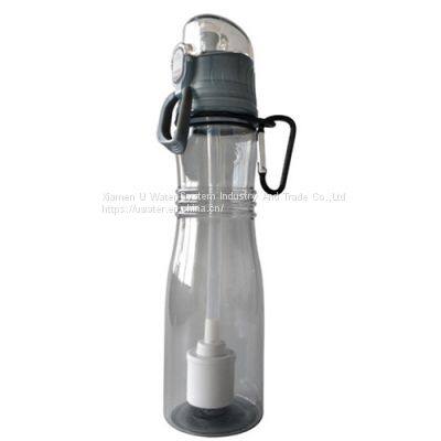 Removed Bacteria Camping Portable Water bottle filter And Custom Logo Tritan BPA Free