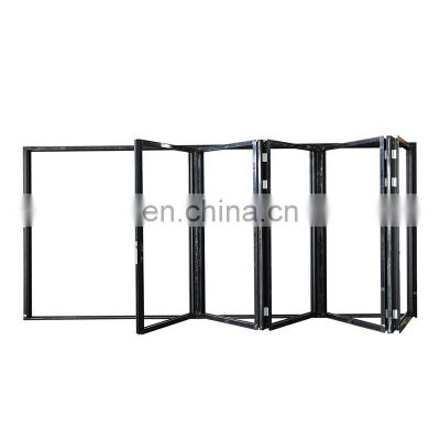 High quality folding window double glazed tempered glass aluminum folding windows