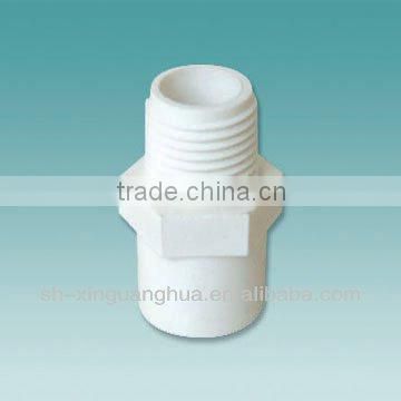 pvc pipe male white adapter