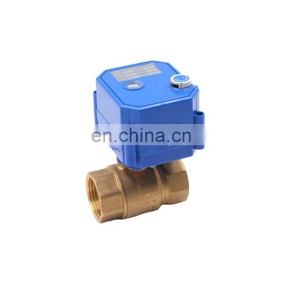 CE certificated flow control valve CWX  mini electric actuator water control valve 3v 5v 6v 12v 24v 110v 220v DN15 DN20 DN25