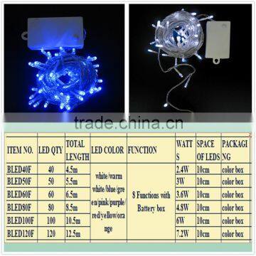 battery operated led light with 8function christmas lights for holiday decorations factory wholesaleled decorations in christmas