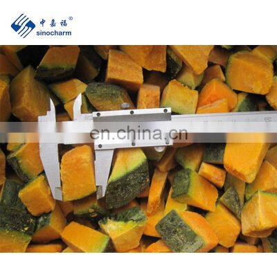 Factory and Sample Available IQF Frozen Pumpkin Chunk with Skin On