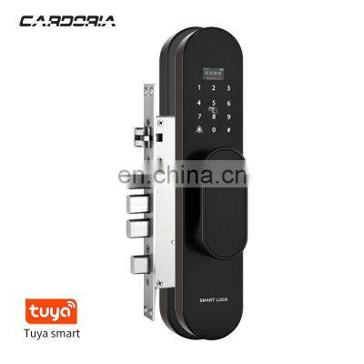 Smart Fingerprint Ble Password IC Card Mechanical Key TT App remote control Door Lock manufacturer