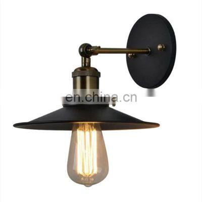 American retro industrial style LOFT Edison black iron led wall lamp aisle balcony pot shop bar cafe wall lamp