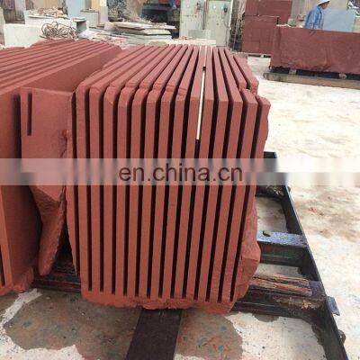 Wholesale Natural Sandstone Flagstone Red Sand Stone For Floor Tile Building Decoration photo-5