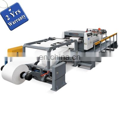 UCM1100A Industrial High Speed rotary 2 jumbo roll to sheet Automatic Paper Cross Sheeting Cutting Machine cutter