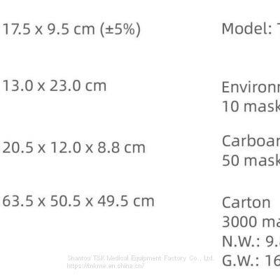 3 Ply Type IIR Medical Surgical Mask (Ear-Loop) CE Marked and Meets the Requirements of EN14683:2019 Type IIR photo-5