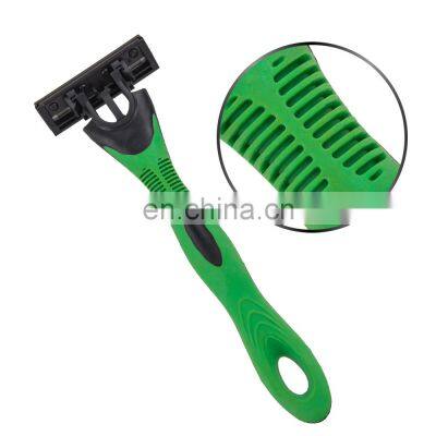 Sharp Triple Blades Man Razor Pivoting Head Shaving Stick Replacement Blade Cartridges With Lubricant Strip LY3-03 photo-5