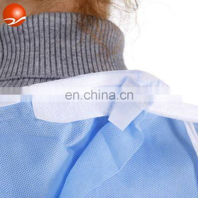 PP/CPE/SMS Disposable Reinforced/Knitted Surgical Apparel/Medical/ Exam/Operation Isolation Gown photo-4