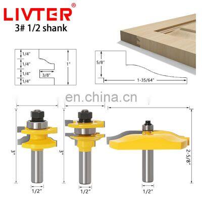 LIVTER Fillet Tenon + Side R Door Knife 1-2 Handle Tungsten Carbide Wood Router Bit Set for WoodWorking photo-5