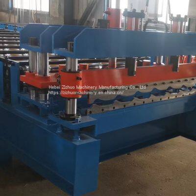 Galvanized Steel Monterrey Roofing Making Step Tile Roof Deck Sheet Plate Glazed Tile Cold Roll Forming Machine Price photo-3