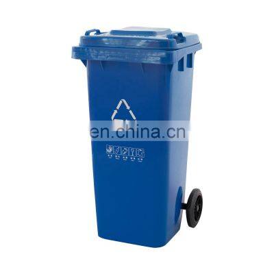 120 Liter OEM Good Quality Big Recycle Bin EN840 Plastic Garbage Can Trash Bin 120L