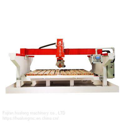 HUALONG Machinery HLSQ-350 Auto Monoblock Bridge Saw 45 Degree Granite Marble Slate Cutter Sintered Stone Tile Cutting Machine photo-3