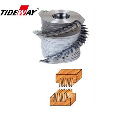 TIDEWAY  Finger Joint cutter Finished Sandblast T.c.t Single Piece Finger Joint Carbide Shaper Cutters