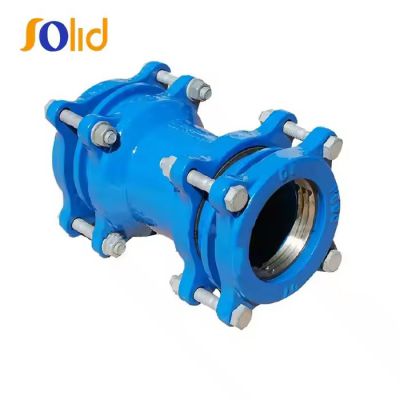 Ductile Cast Iron Grip Restraint Flange Adaptor And Coupling for PE or PVC Pipe