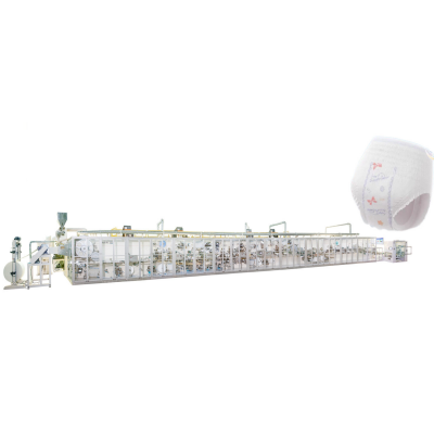 Full Servo Two-piece Pull up Baby Diaper Production Line Baby Diaper Machine Baby Diaper Making Machine photo-2