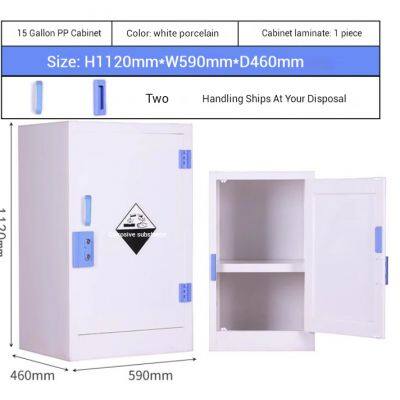 Electroplating Workshop PP Cabinet with Adjustable Shelves - Durable Corrosion-Resistant Storage Solution