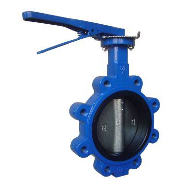Top Quality Ductile Iron CF8M Disc Lever Operated Wafer Lug Type Butterfly Valve Knife Gate Valve photo-2