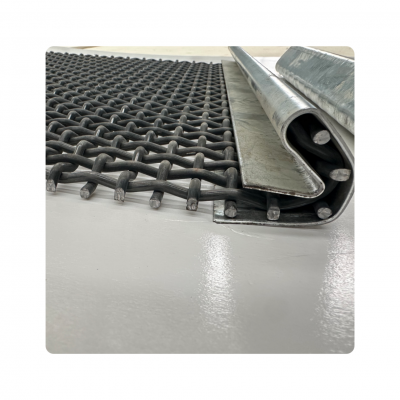 Customized Wear-resistant 65mn Steel Crimped Woven Wire Mesh Mine Sieve Vibrating Screen Mesh photo-4