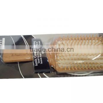 Professional Cushion and paddle bamboo hair brush