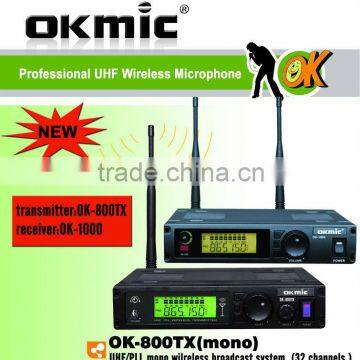 mono wireless in ear monitor/wireless tour guide system/wireless broadcast system