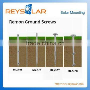 Solar Energy Aluminum Ground Archors / Photovoltaic Mounting Screws for Land on-grid solar mountings