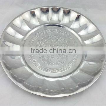 New Stainless Steel Serving Tray wtih Pattern