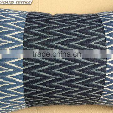 Printed Denim Fabric Patchwork Christmas Decorations Cushion Cover photo-3