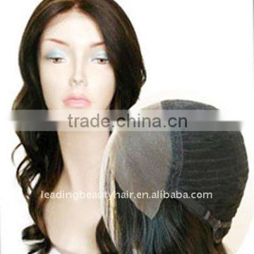 silk top lace front wig--100%human hair