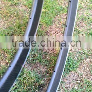 Duarable Road Bike Clincher Rim 38mm Depth Aluminum Braking Bike Rim 38mm Depth