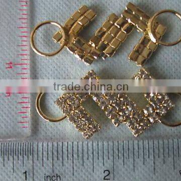 A STONE RHINESTONE BUCKLES/METAL BASE CH-3 Rhinestone Buckles Sew On Buckles Notions