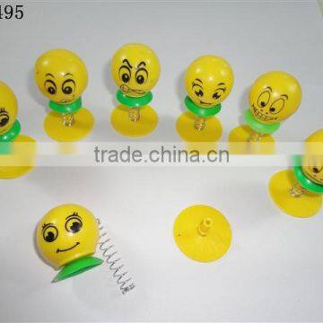 Hot bouncing smiley school gate gross retail price of 5 cents a few small toys Promotion little things