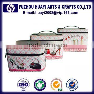 Colorful Cosmetic Box pu Printing Mini Storage Boxes Set Two