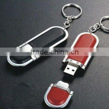 Hot Selling Leather USB Flash drive, Promotinal usb stick 16GB