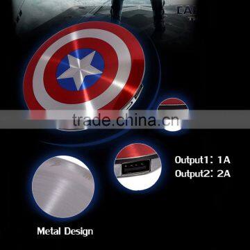 captain america shield power bank 4000mah