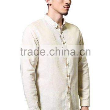 Dress Shirts Mens Ready Made Cotton Shirts Linen Shirt photo-3
