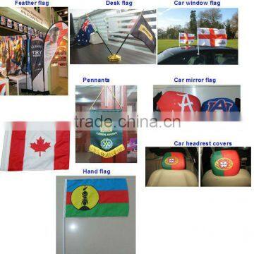 Hot Customized Auto Dealer Promotional Car Mirror Cover Flag photo-5